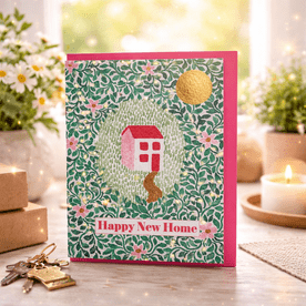 Happy New Home Congratulations (Hand Illustrated) Greeting Card