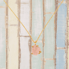 Healing Raw Rose Quartz (Cancer / July Birthstone Necklace)