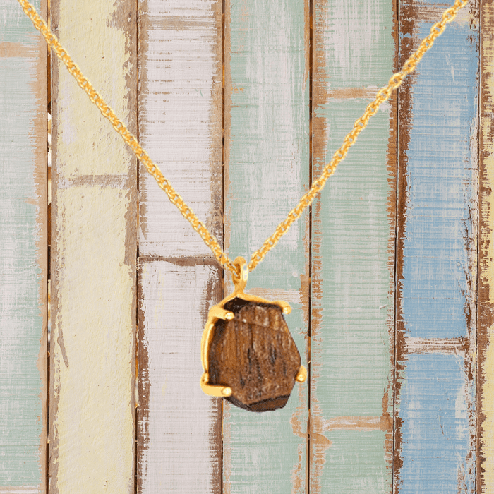 Healing Raw Tiger's Eye (Capricorn / January Birthstone Necklace)