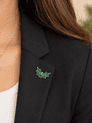 Holly Christmas Lapel Pin Badge