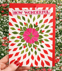 How Wonderful Floral Greeting Card (Hand Illustrated)