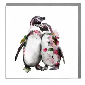Hugging Penguins by Lola Designs