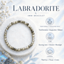 Labradorite Bead Bracelet (4mm beads)