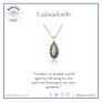 Labradorite Sterling Silver Teardrop Necklace