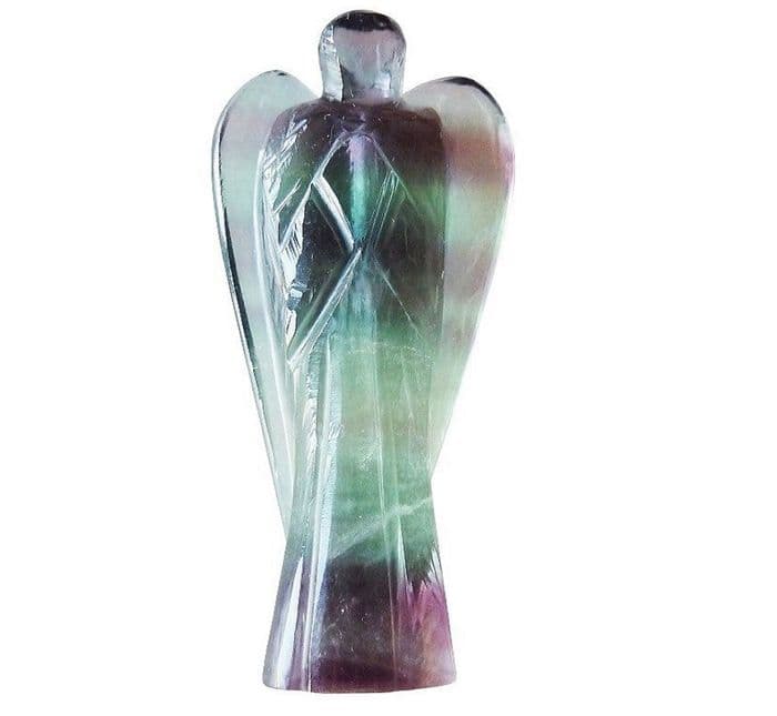 Multi Fluorite Guardian Angel (Large, 3inch)