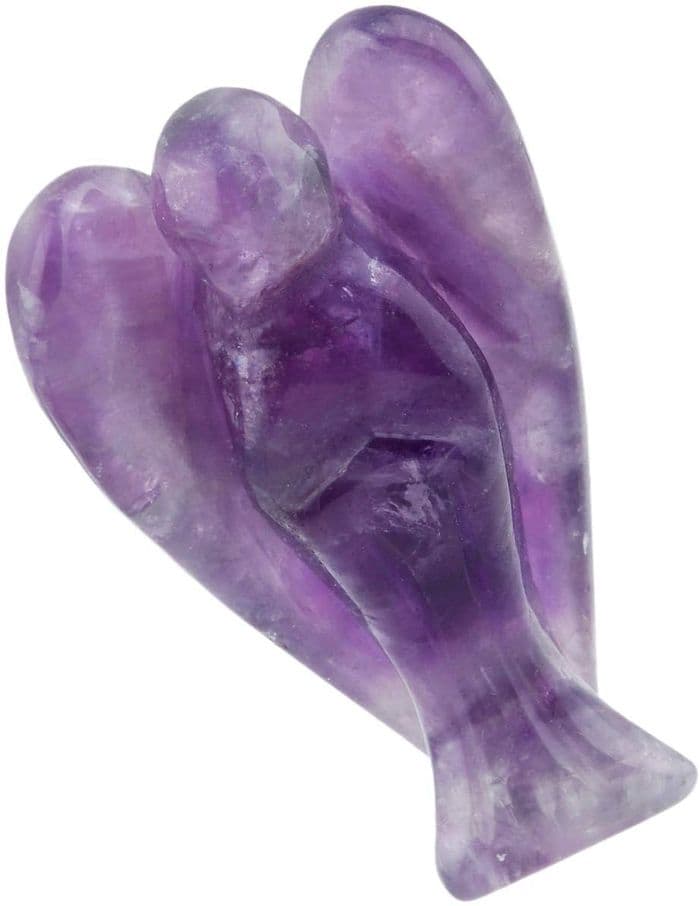 Natural Amethyst Guardian Angel (Medium, 2inch)
