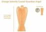 Orange Selenite Guardian Angel (medium, 2.5inch)