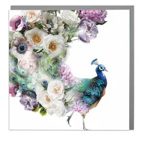 Peacock Art Card by Lola Designs