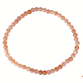 Pink Moonstone Bead Bracelet (4mm)