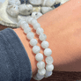 Rainbow Moonstone 8mm Bead Bracelet