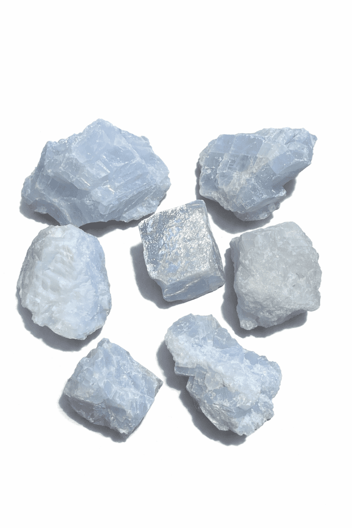 Raw Blue Calcite Crystal Chunk