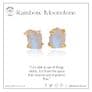 Raw Rainbow Moonstone Earrings (Libra / October Birthstone)
