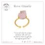 Raw Rose Quartz Ring (Cancer / July Birthstone)