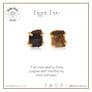 Raw Tiger's Eye Earrings (Capricorn / January Birthstone)