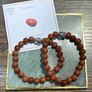 Red Goldstone 8mm Buddha Bead Bracelet