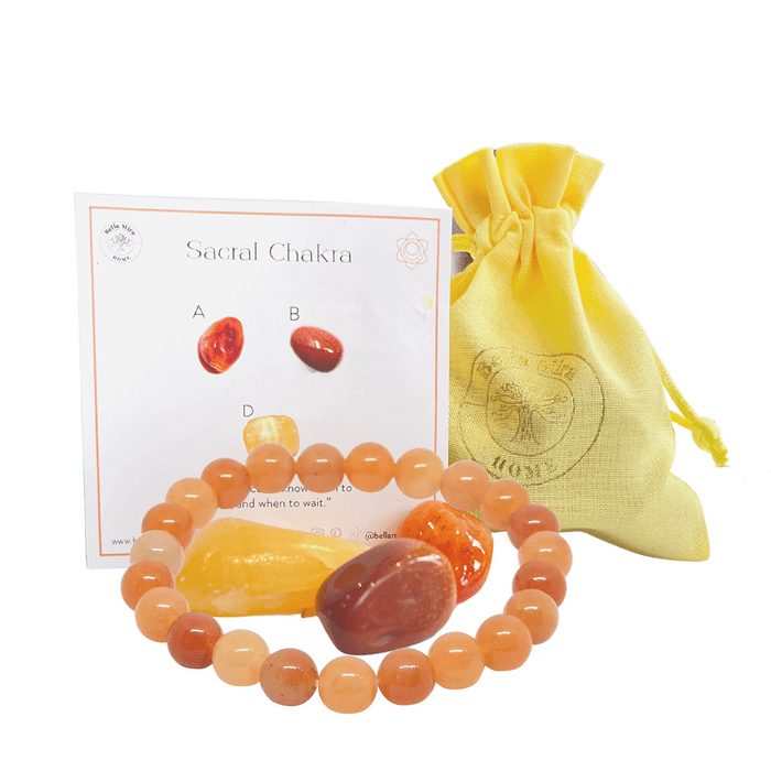 Sacral Chakra Healing Crystal Gift Pack