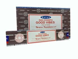 Satya Good Vibes Incense (15grams, Pack of 12 incense sticks)