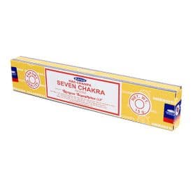 Satya Seven Chakra Incense (15grams, Pack of 12 incense sticks)