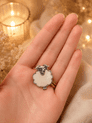 Sheep Lapel Pin Badge - Mother of Pearl