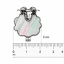 Sheep Lapel Pin Badge - Mother of Pearl
