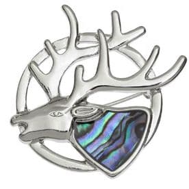 Stag Deer Brooch Pin