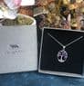 Sterling Silver Amethyst Tree of Life Necklace