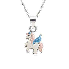 Sterling Silver Dainty Unicorn Necklace for Kids