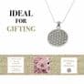 Sterling Silver Flower of Life Necklace - Large
