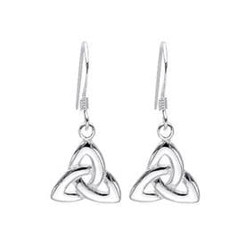 Sterling Silver Goddess Triquetra Earrings