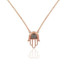 Sterling Silver Hamsa Hand  Necklace