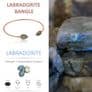 Sterling Silver Labradorite Bangle