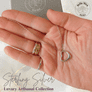 Sterling Silver Open Heart Necklace (Rhodium)