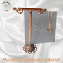 Sterling Silver Open Heart Studs (Rose Gold Plated)