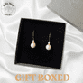 Sterling Silver Pearl & Crystal Earrings (Gold Plated)