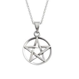 Sterling Silver Pentagram Necklace