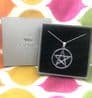Sterling Silver Pentagram Necklace - Large
