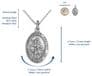 Sterling Silver St Christopher's Necklace