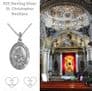 Sterling Silver St Christopher's Necklace