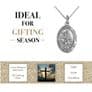 Sterling Silver St Christopher's Necklace