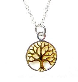 Sterling Silver Tree of Life (Gold Tone)