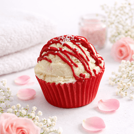 Strawberry & Lemon Fizzing Cupcake Bath Melt