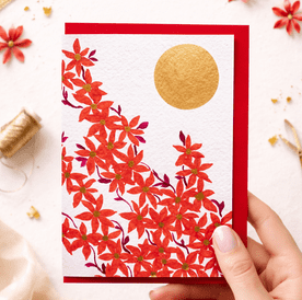 Sun Kissed Flora Greeting Card (Hand Illustrated)