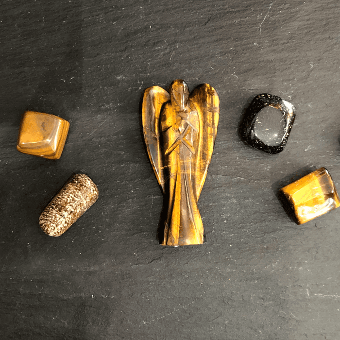 Tiger Eye Guardian Angel (Large 3 Inch)