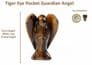 Tiger Eye Pocket Guardian Angel (Mini 2cms)