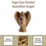 Tiger Eye Pocket Guardian Angel (Mini 2cms)