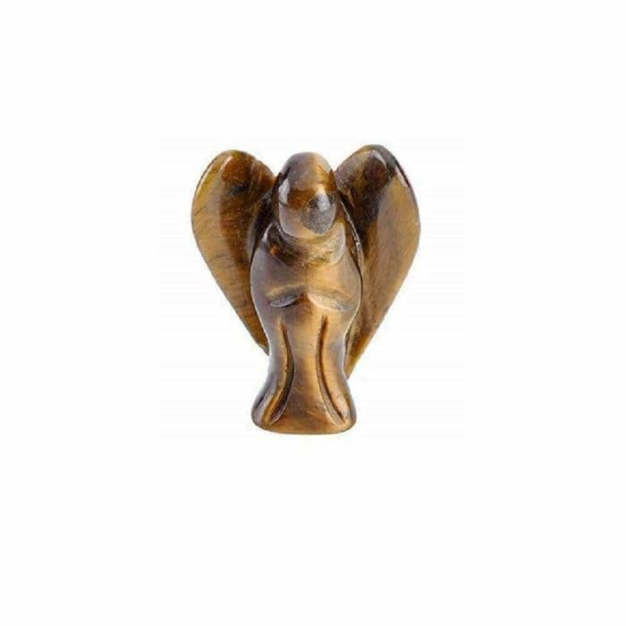 Tiger Eye Pocket Guardian Angel (Mini 2cms)