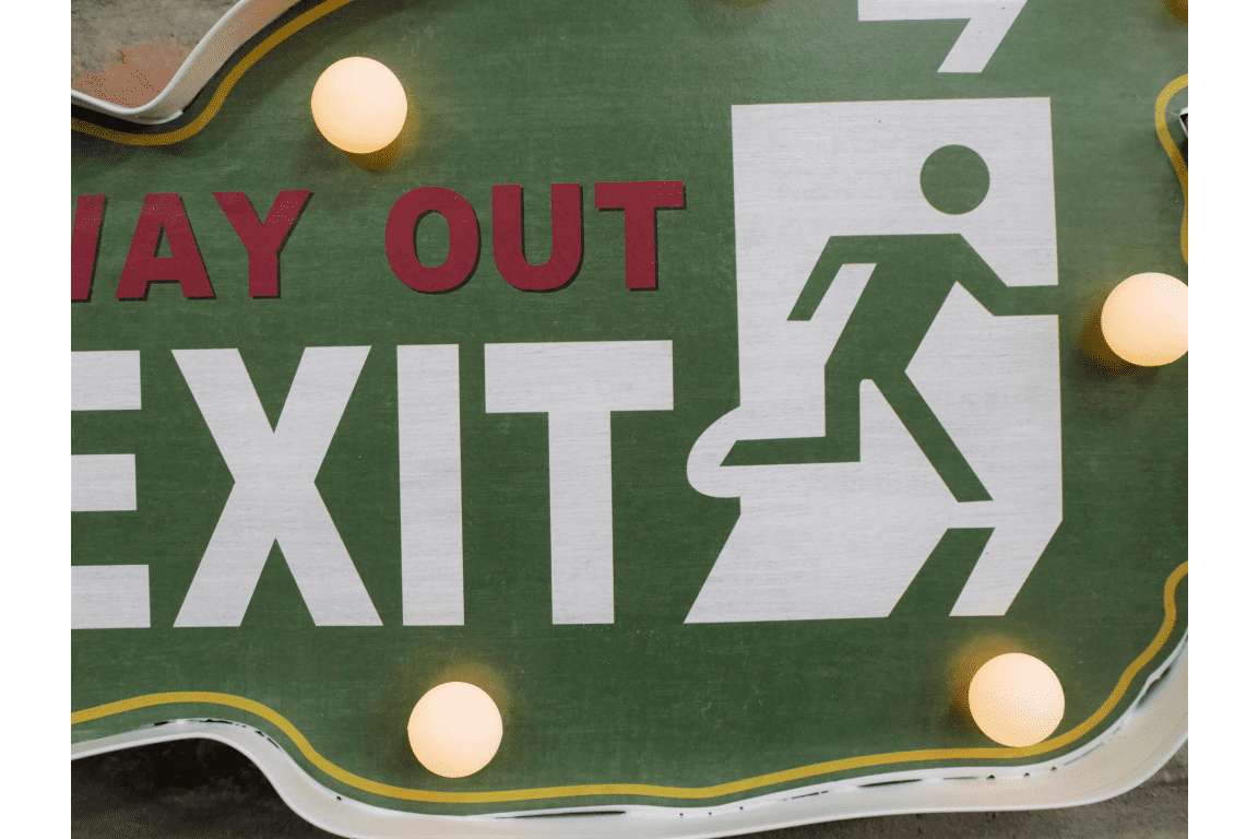 Way Out Exit Sign LED