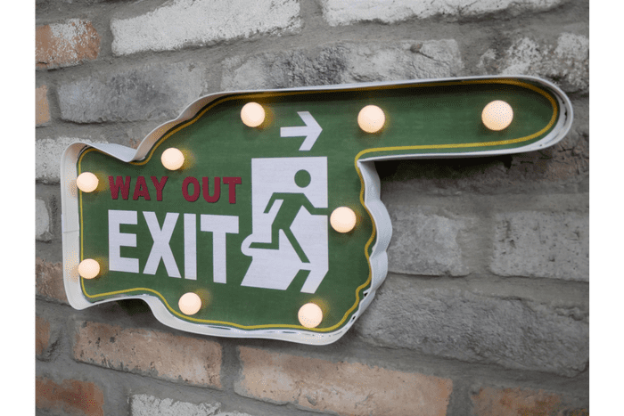 Way Out Exit Sign LED
