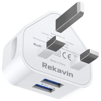 Dual Port USB Plug Charger 2.1A - 2.4A