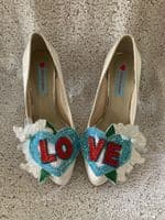 Hand-Made Customised Wedding Shoe Clips (Made to Order)